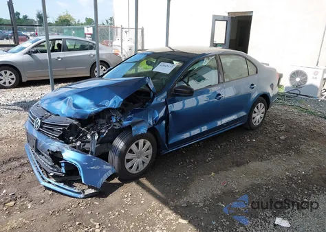 2016 Volkswagen Jetta 1.4T S z USA, uszkodzony, nr VIN 3VW267AJ5GM216602